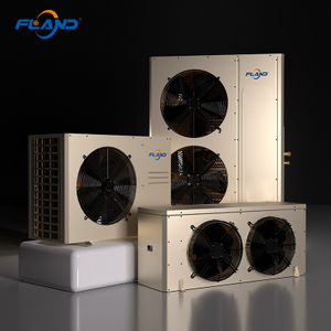 Fland 1.5HP~30HP เครื่องควบแน่นประสิทธิภาพสูงและเครื่องทำความเย็นอากาศสำหรับอุตสาหกรรมห้องเย็นพร้อมโมดูลมิเตอร์ไฟฟ้า