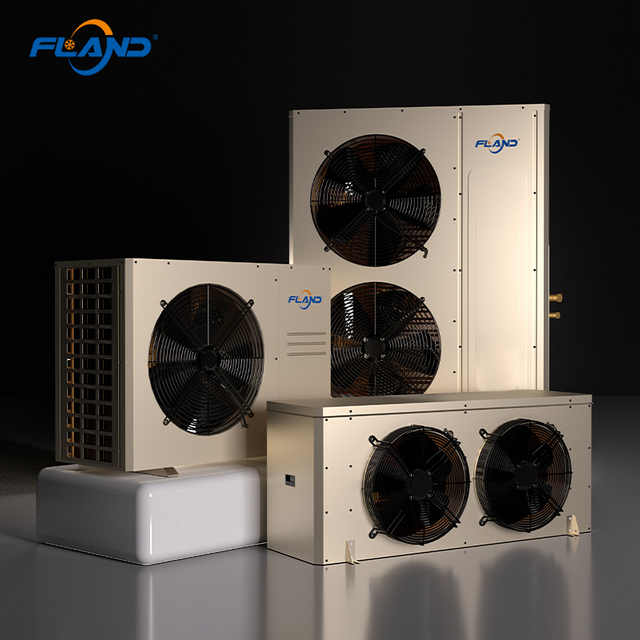 Fland 1.5HP~30HP Y&uuml;ksek Verimli Yoğuşma &Uuml;nitesi ve Elektrik &Ouml;l&ccedil;er Mod&uuml;ll&uuml; Soğuk Hava Deposu End&uuml;striyel i&ccedil;in Hava Soğutucu